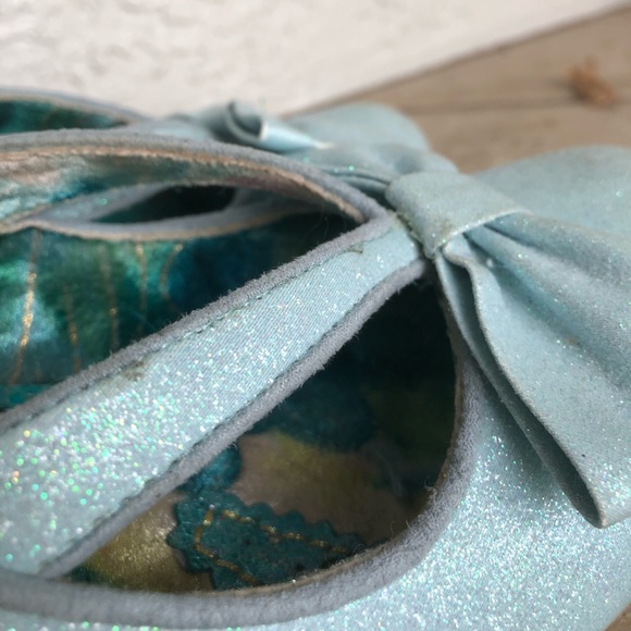 Irregular Choice Light Blue Bow Heels - Picture 7 of 8